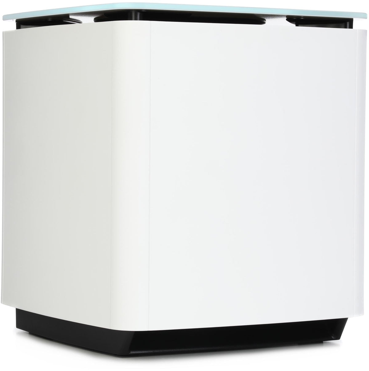 Bose Bass Module 700 white with glass-top finish, adds elegant style and deep bass for movies and music.