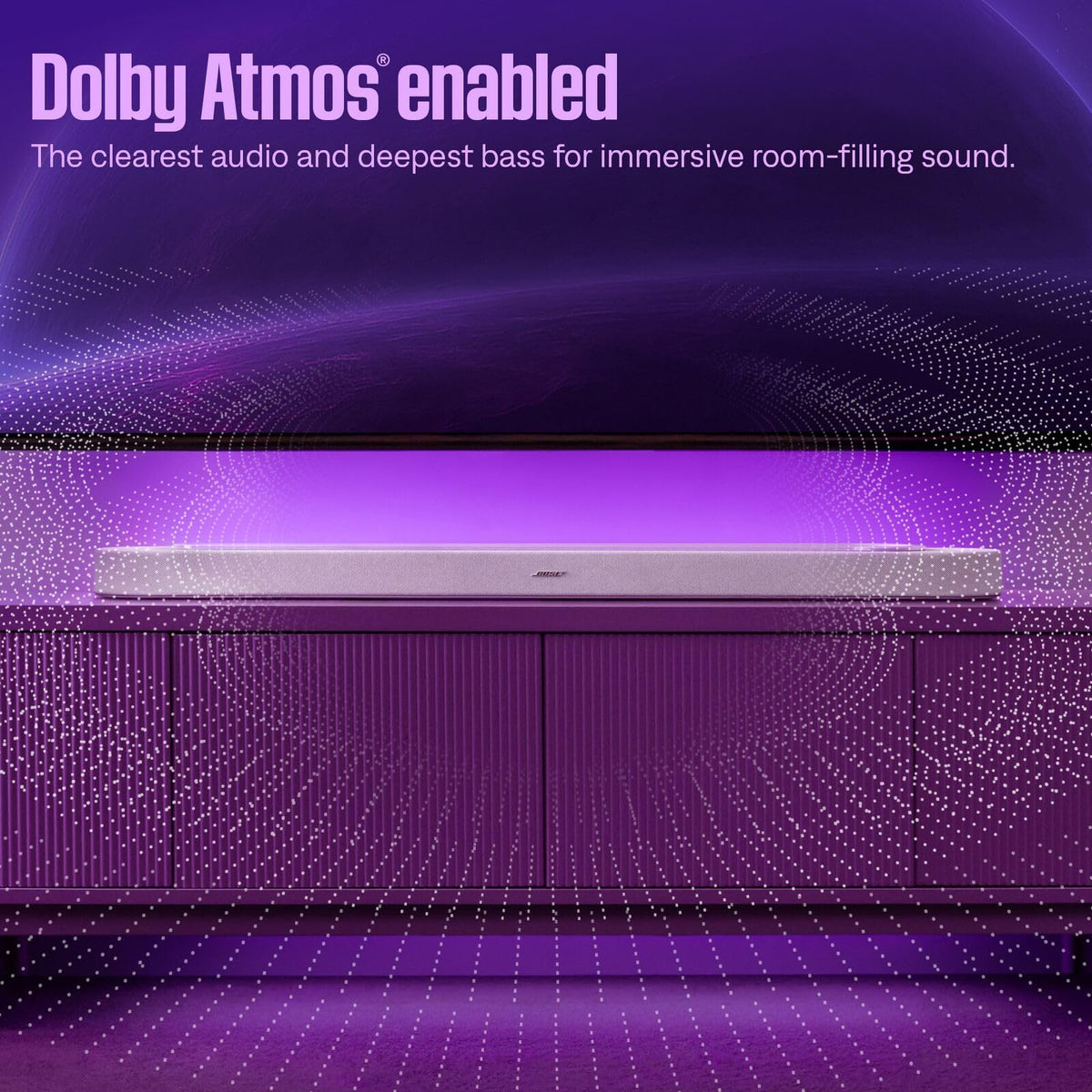 Bose Lifestyle Ultra Soundbar back connectors showing HDMI ARC and wireless options