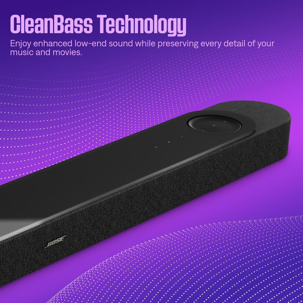 Bose Lifestyle Ultra Soundbar Dolby Atmos processor enabling dynamic, expansive room-filling audio