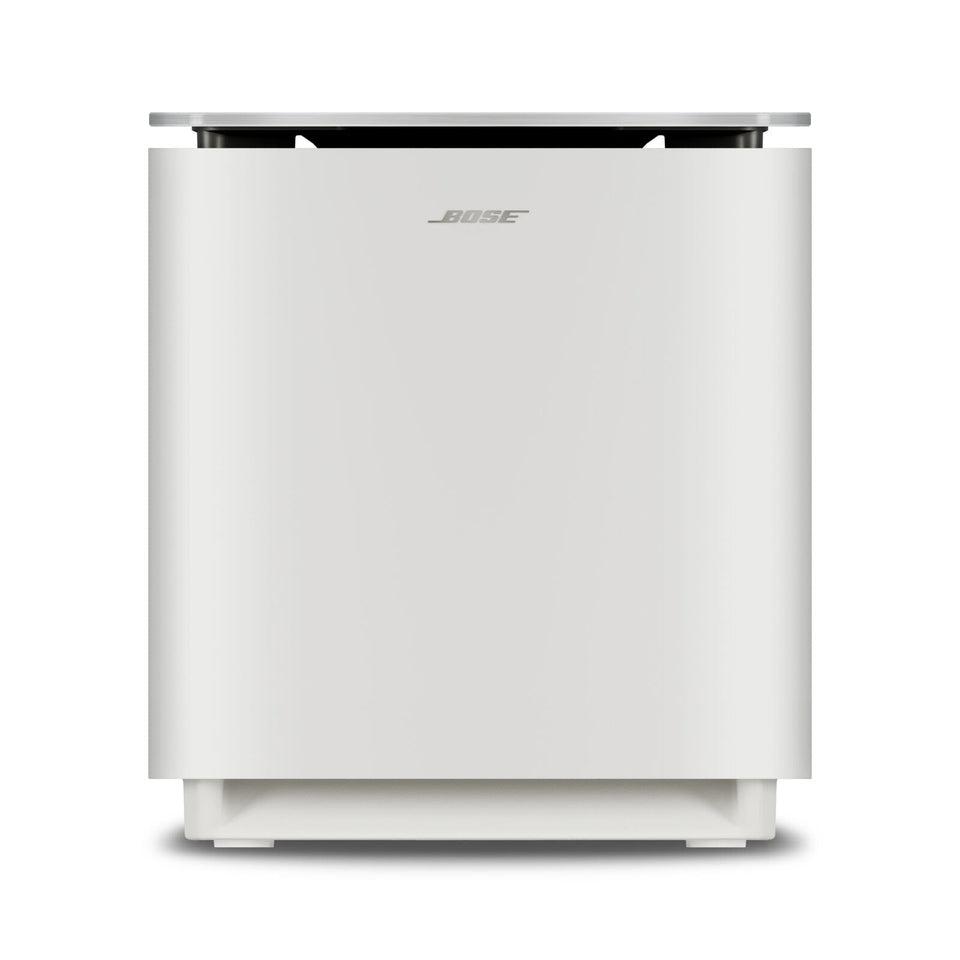 Bose Lifestyle Ultra Subwoofer front view displaying compact design and deep bass potential.