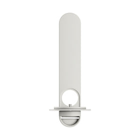 Bose Lifestyle Ultra Wall Mount in White Smoke, angled view showing clean cable concealment.