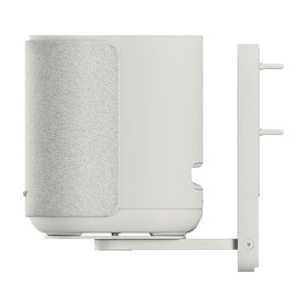 Bose Lifestyle Ultra Wall Mount in White Smoke installed on wall, neatly hiding cables.