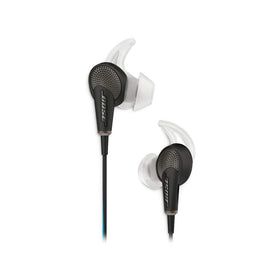 Bose QuietComfort 20 headphones front view with active noise cancellation.
