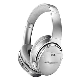 Bose QuietComfort 35 II front view in silver for immersive sound and comfort