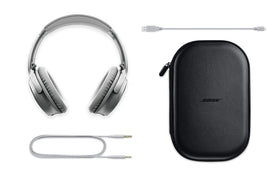 Bose QC35 II on-ear silhouette in silver for comfortable all-day listening