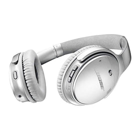 Bose QuietComfort 35 II side profile in silver showing a slim, durable design