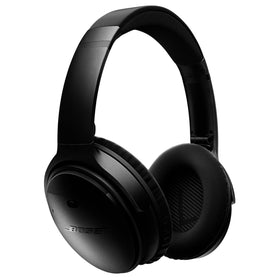 Bose QuietComfort 35 Series I closeup highlighting noise cancellation capability.