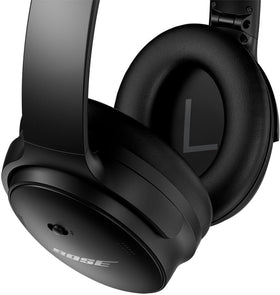 Bose QuietComfort 45 cushions close-up, shows plush padding for all-day wear.