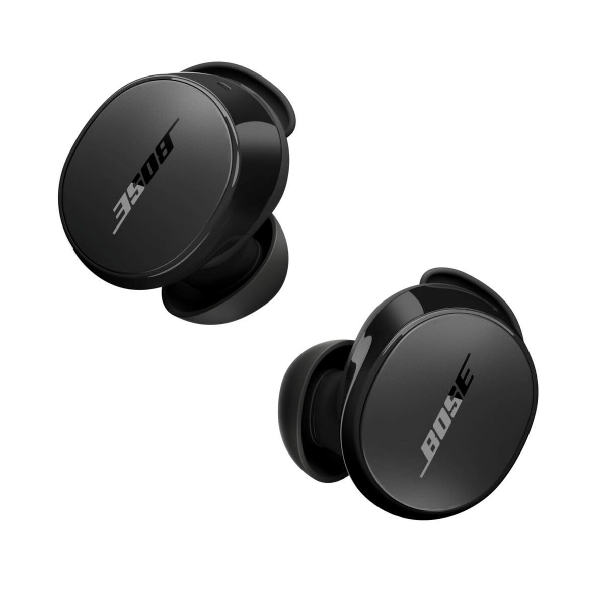 Bose QuietComfort Earbuds in charging case for all-day listening.
