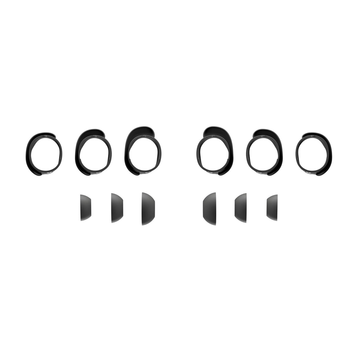 Bose QuietComfort Earbuds Fit Kit Black for a secure, customizable fit.