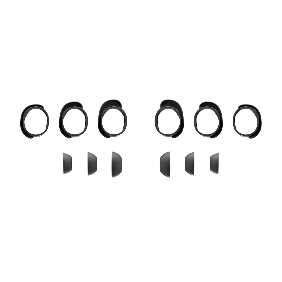 Bose QuietComfort Earbuds Fit Kit Black for a secure, customizable fit.