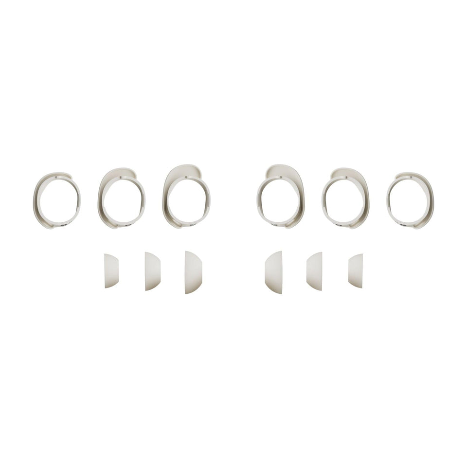 Bose QuietComfort Earbuds Fit Kit White Smoke, customizable tips for secure listening.