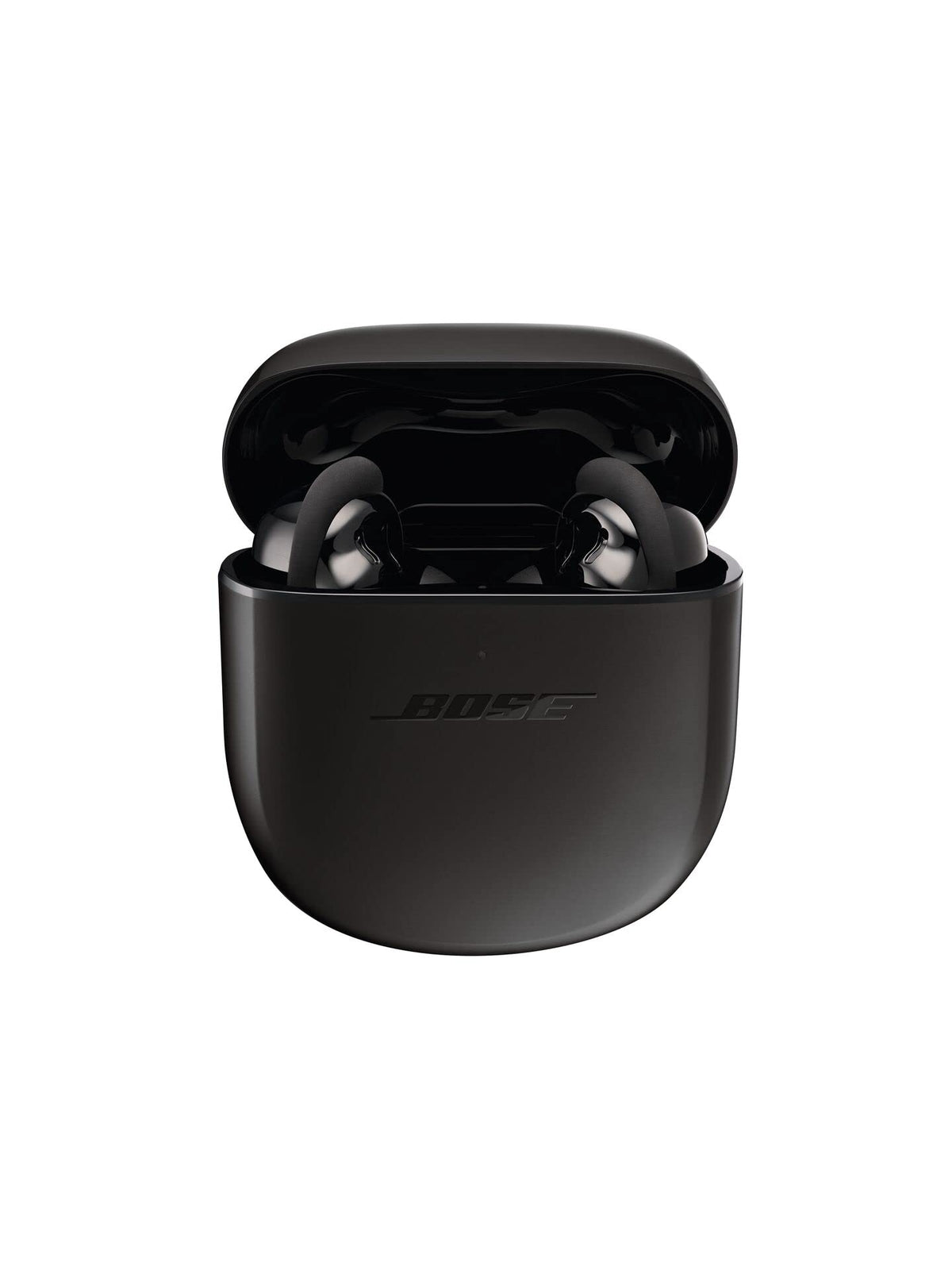Bose QuietComfort Earbuds II worn in ear during commute for noise isolation benefit