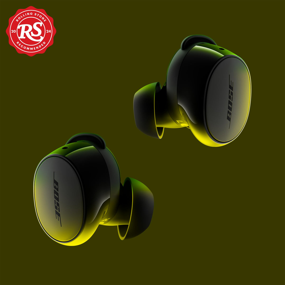 Bose QuietComfort Earbuds secure-fit with multiple eartip sizes.