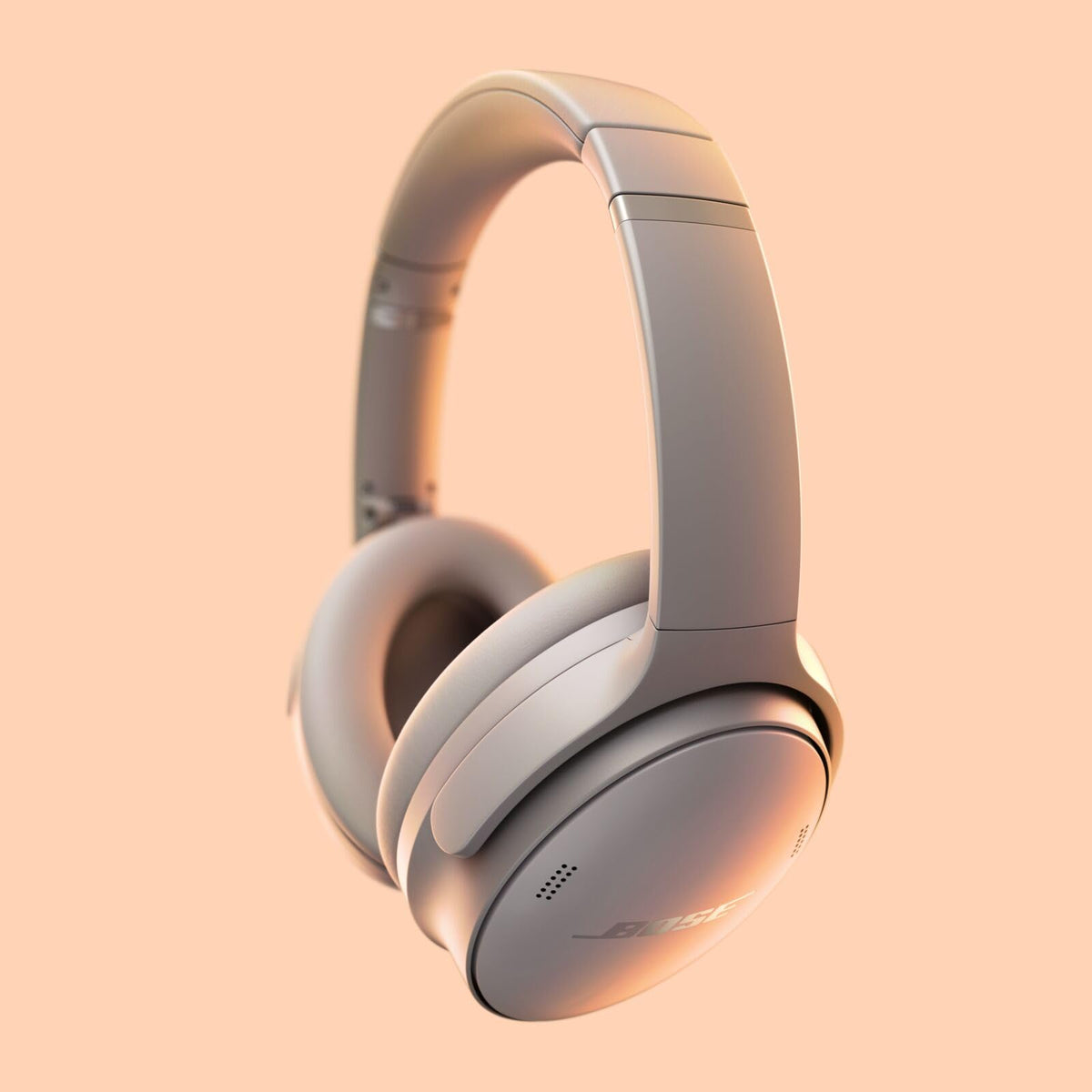 Bose QuietComfort headphones with wind-block mode reduces breeze noise outdoors