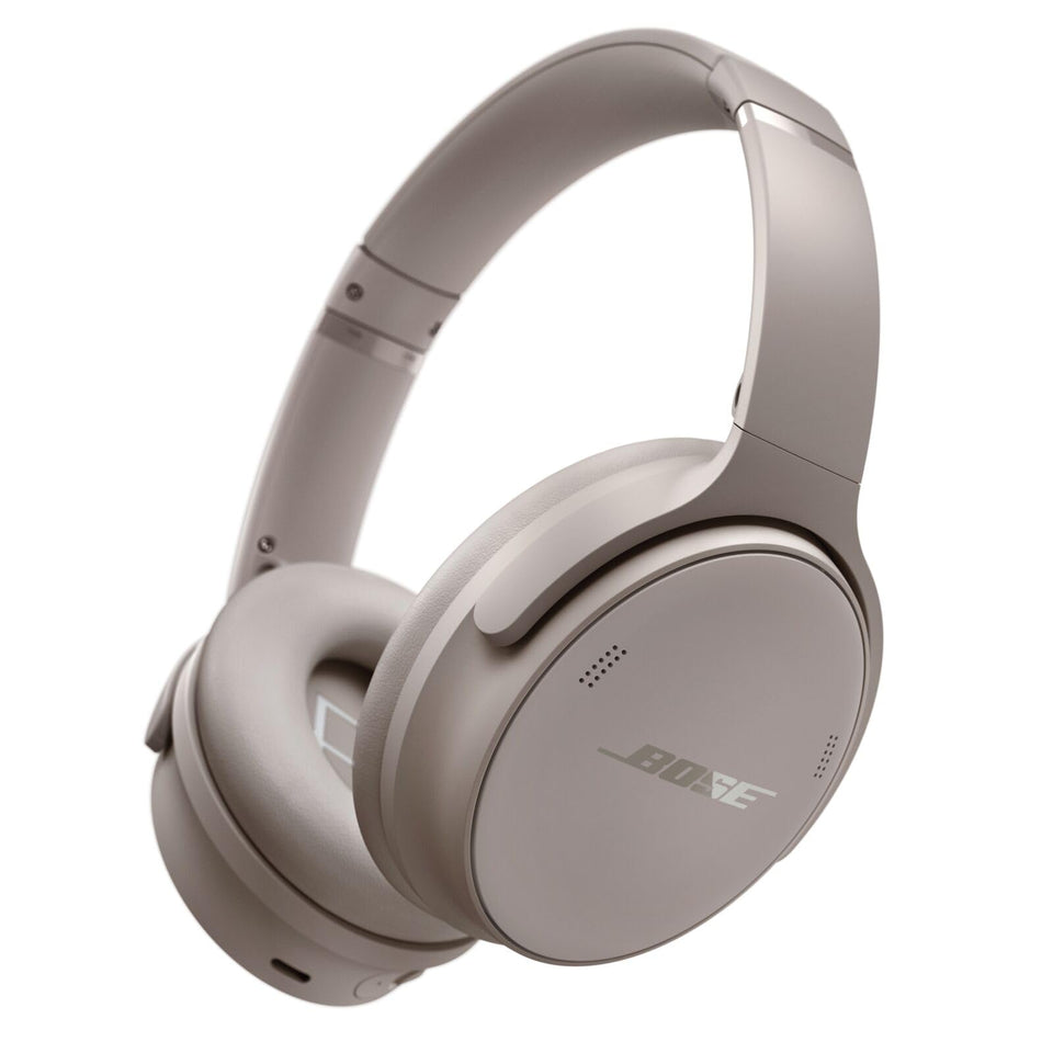 Bose QuietComfort Sandstone headphones, side controls for easy music and call management.