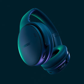 Bose QuietComfort Twilight Blue side view showing a secure headband.