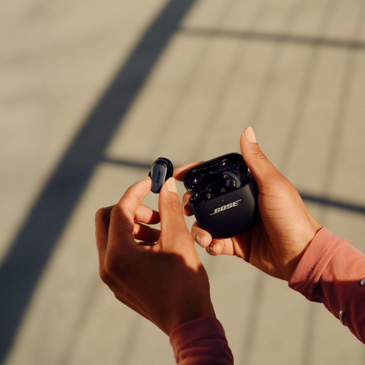 Bose QuietComfort Ultra Earbuds 2nd Gen Bluetooth multipoint for seamless device switching.