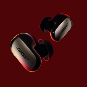 Bose QuietComfort Ultra Earbuds 2nd Gen close-up in-ear for premium sound.