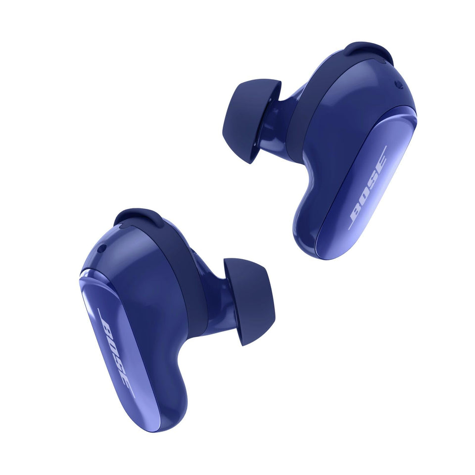 Bose QuietComfort Ultra Earbuds 2nd Gen Midnight Violet case shown for on-the-go charging
