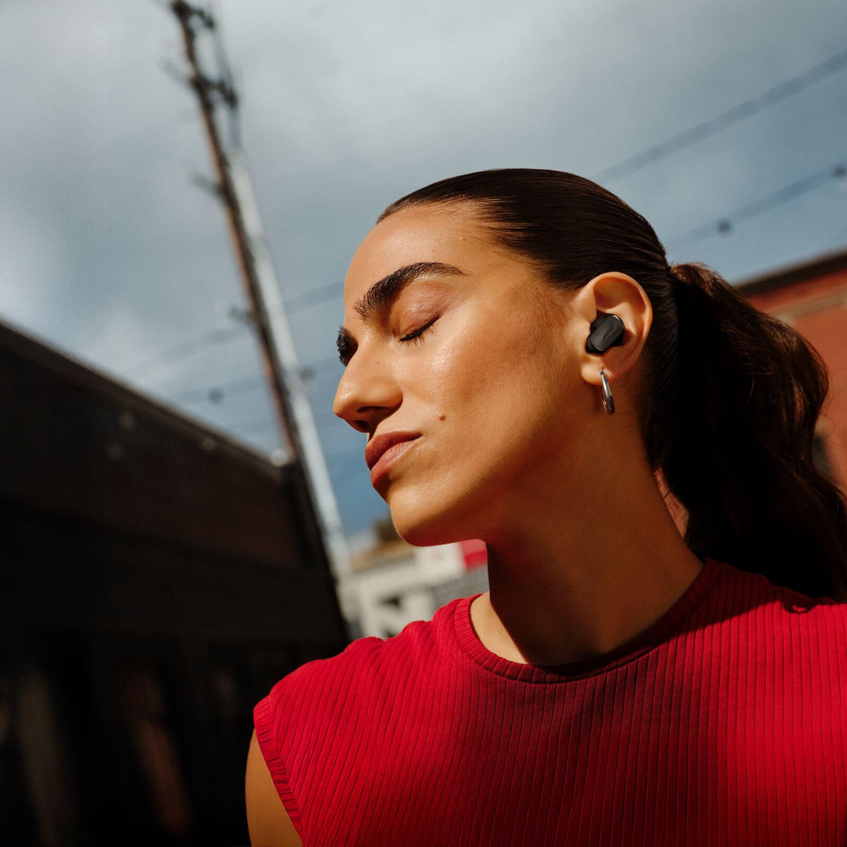 Bose QuietComfort Ultra Earbuds 2nd Gen stability-fit for secure wear.