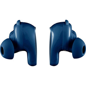 Bose QuietComfort Ultra Earbuds Lunar Blue provide up to six hours of play on a single charge.