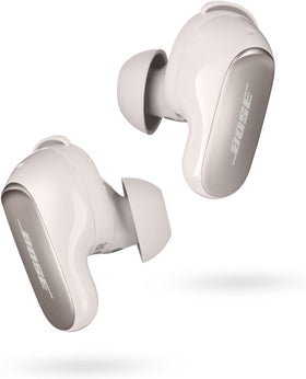 Bose QuietComfort Ultra Earbuds with spatial audio creating a lifelike sense of space for immersive listening.