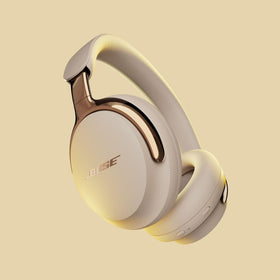 Bose QuietComfort Ultra headphones earcups closeup with plush cushions