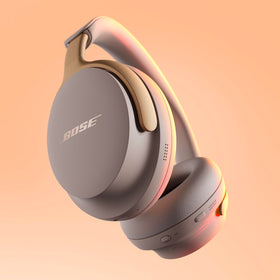 Close-up of Sandstone ear cups showing plush padding for extended comfort