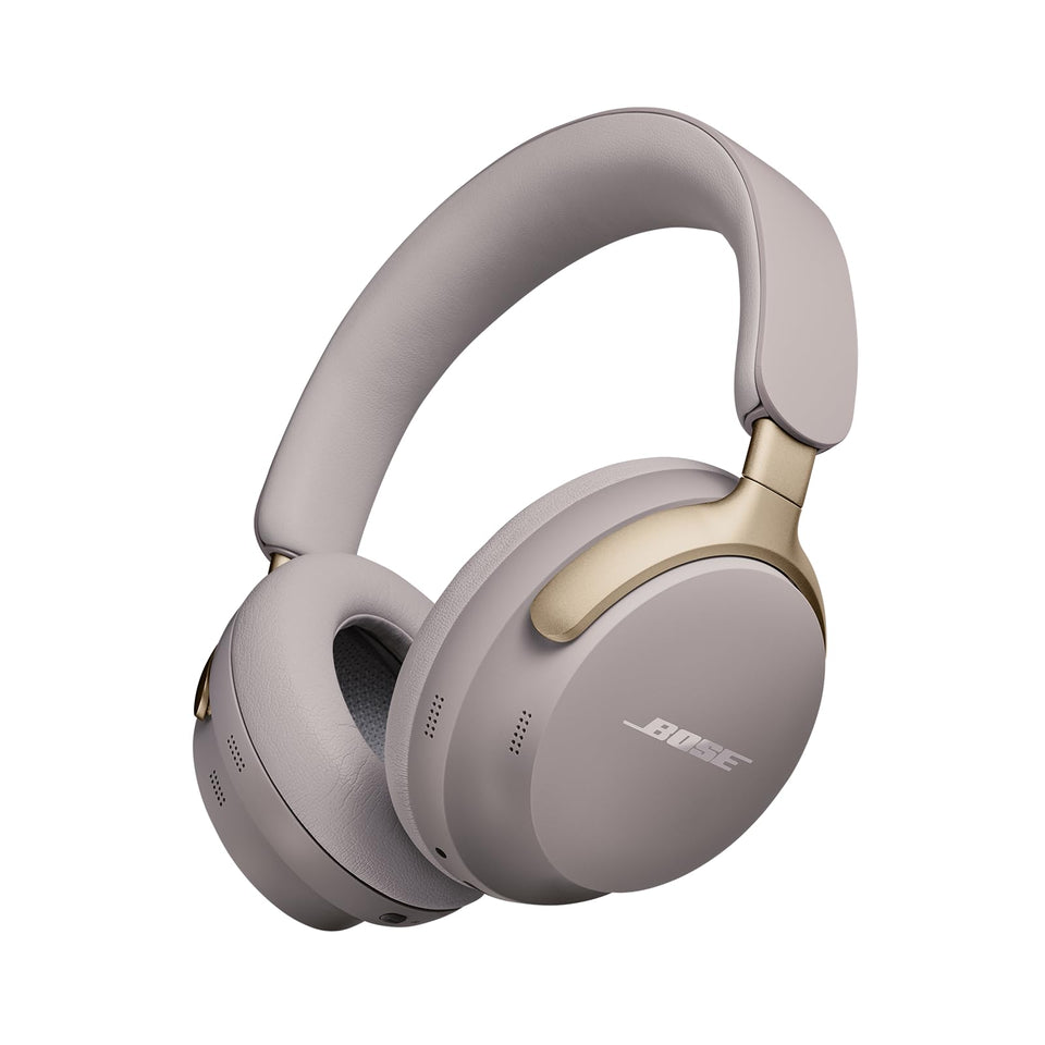 Bose QuietComfort Ultra Sandstone on-ear view for immersive listening
