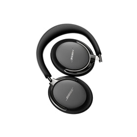 Bose QuietComfort Ultra Headphones in soft carry bag for travel.