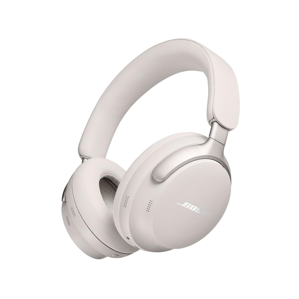 Bose QuietComfort Ultra headphones with spatial audio for immersive sound.