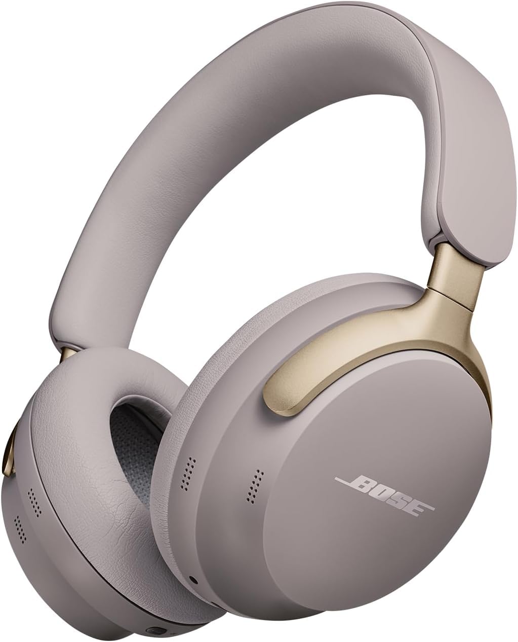 Bose QuietComfort Ultra Sandstone headphones front view for immersive sound
