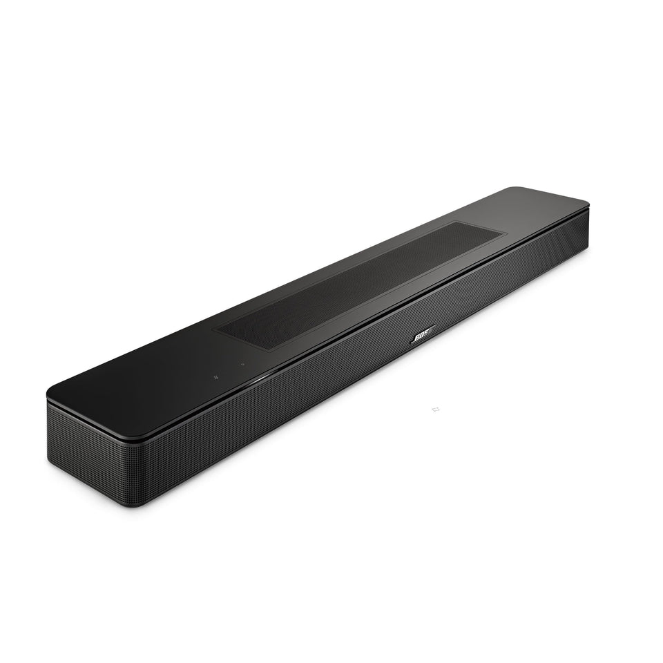 Bose Smart Dolby Atmos Soundbar front view showing compact design and immersive sound potential