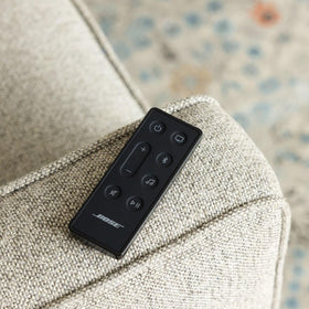 Bose soundbar with remote for flexible placement and easy control