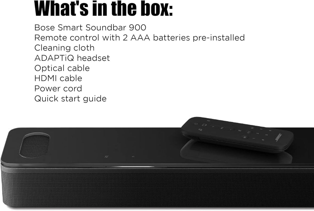 Bose Smart Soundbar 900 easy one-cable TV setup with HDMI eARC.