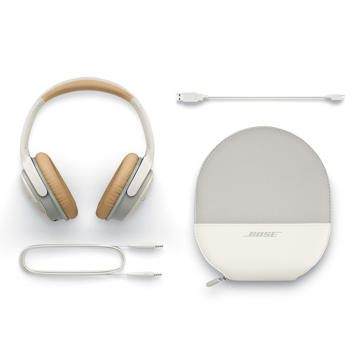 Bose SoundLink Around-Ear Headphones II Renewed White battery/charging area