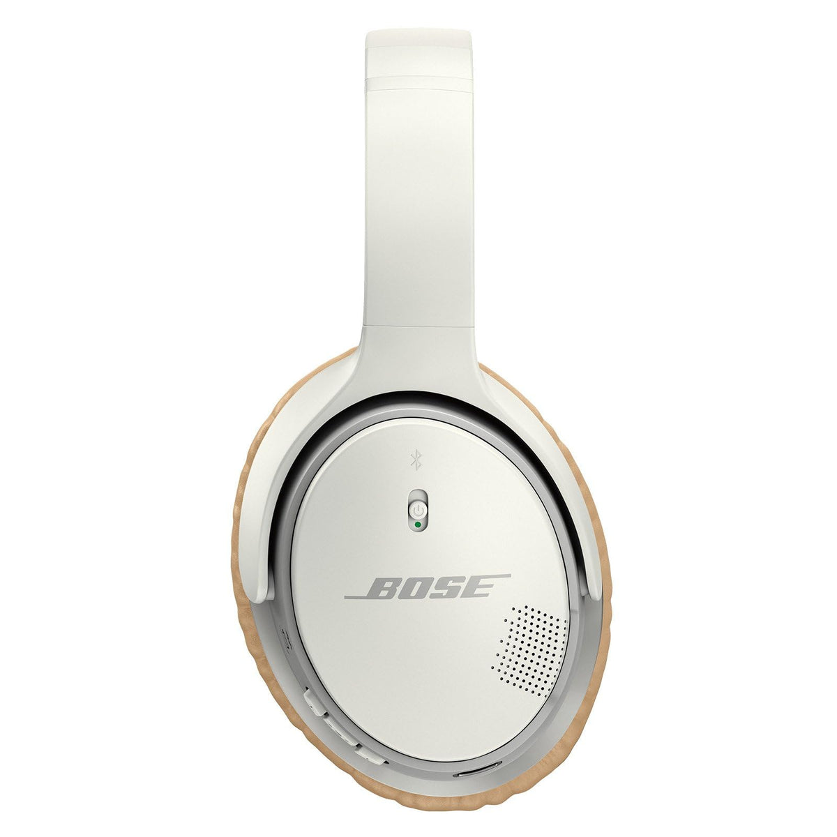 Bose SoundLink Around-Ear Headphones II Renewed White left earcup controls for quick adjustments