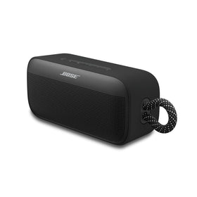 Bose SoundLink Plus battery life graphic showing up to 20 hours for outdoor listening.