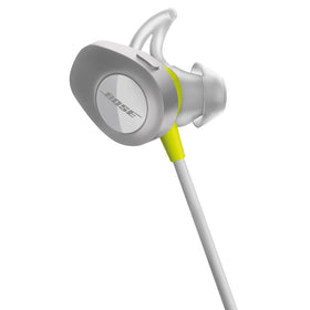 Bose SoundSport battery indicator highlighting up to 6 hours of play.