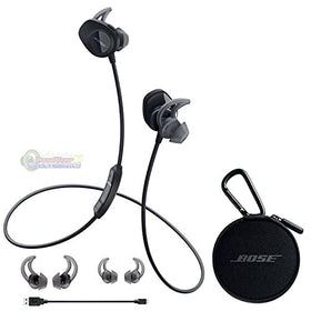 Bose SoundSport earbuds showing Bluetooth and NFC pairing.