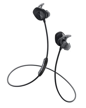 Bose SoundSport earbuds with sweat-resistant design for outdoors.