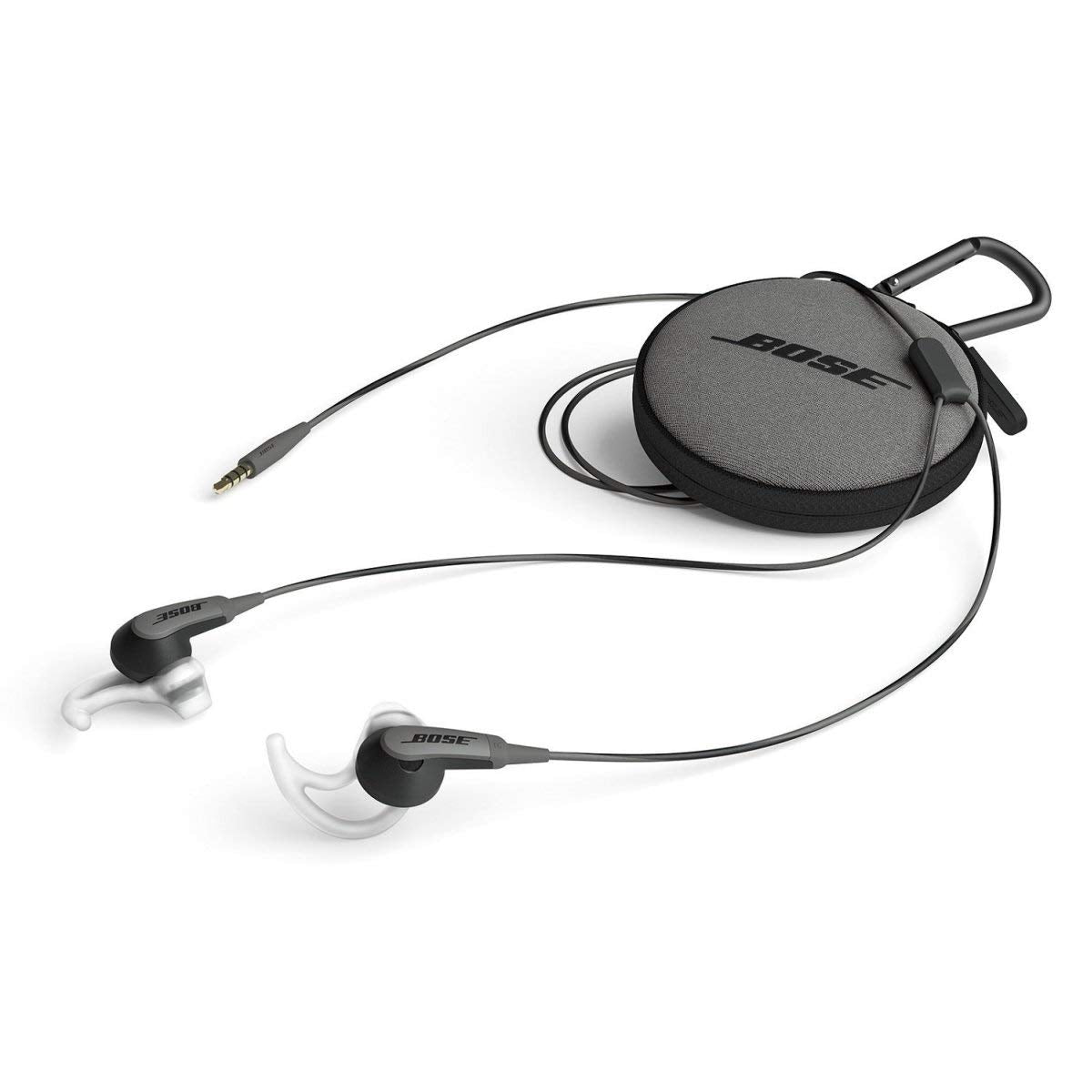Sweat-resistant Bose SoundSport design suitable for workouts and daily wear.
