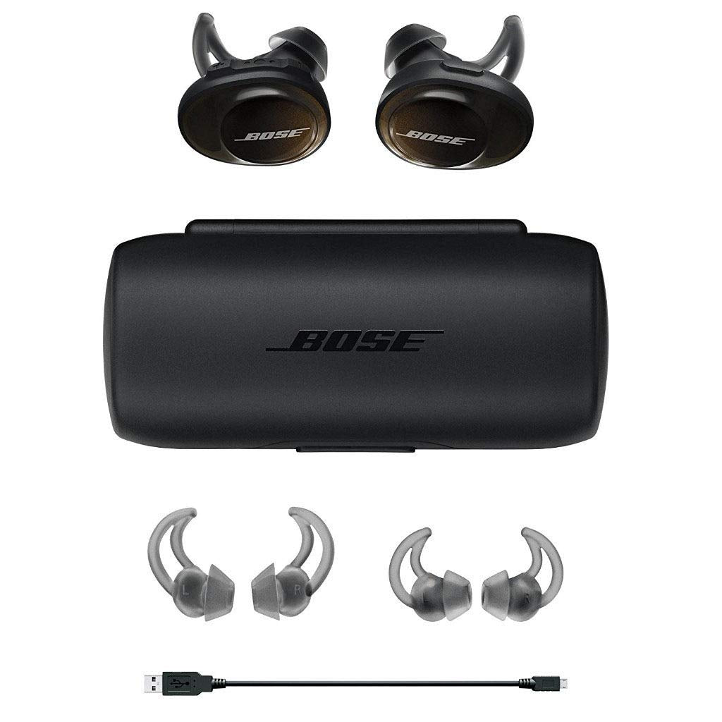 Bose SoundSport Free charging case offering up to 10 extra hours.