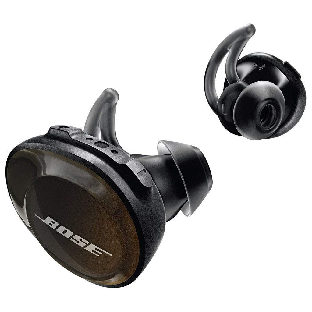 Bose SoundSport Free earbuds in case charging for on-the-go workouts.