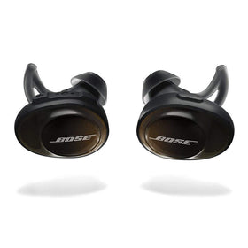 Bose SoundSport Free earbuds worn securely for intense workouts.