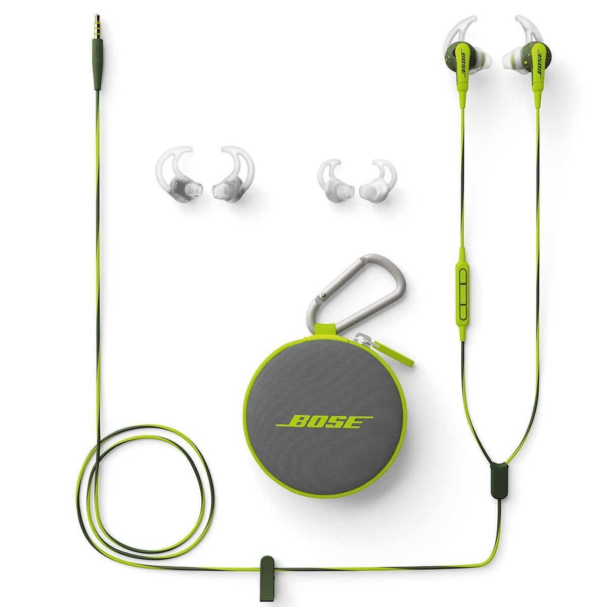 Bose acoustic ports and hydrophobic cloth close-up, protecting against sweat