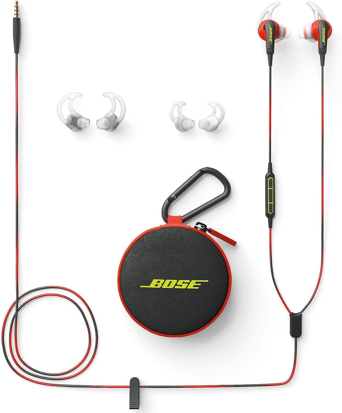 Bose SoundSport StayHear tip close-up showing secure comfortable fit