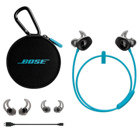 Bose SoundSport Aqua with compact charging case.