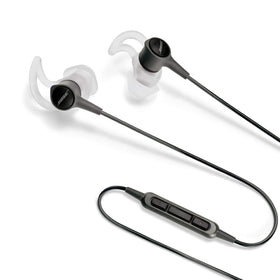 Bose inline remote and mic detail for easy call control and hands-free convenience